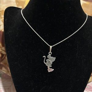 Silver 925 minnie mouse Pendant Necklace